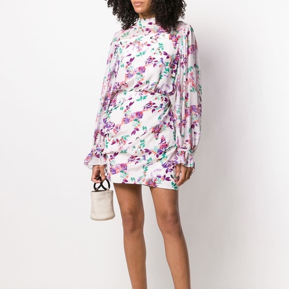 SALONI Dresses & Skirts - Saloni Floral Print Mini Dress